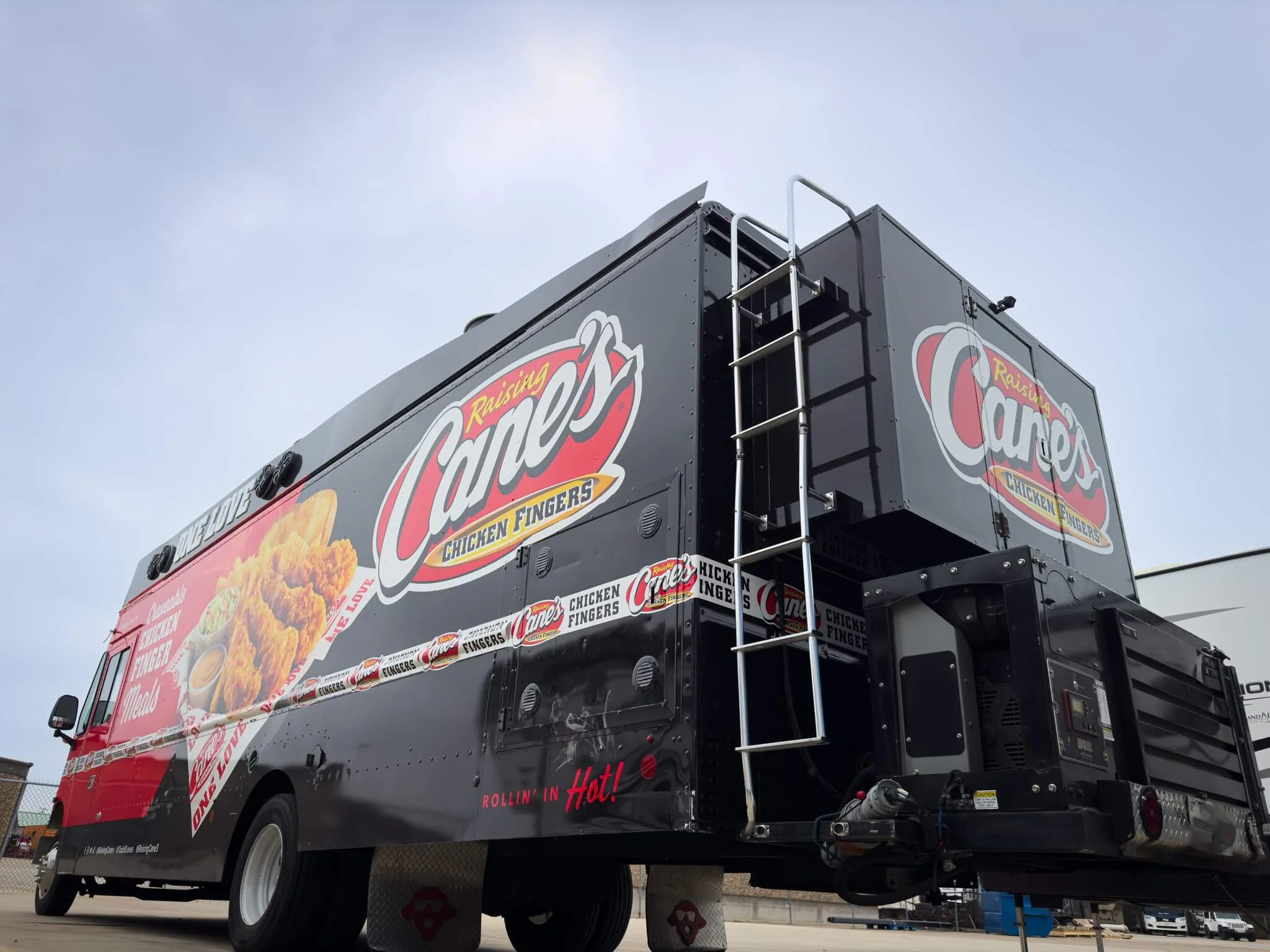 Commercial client RV equipment receiving professional repairs from Blue Moon Mobile RV team