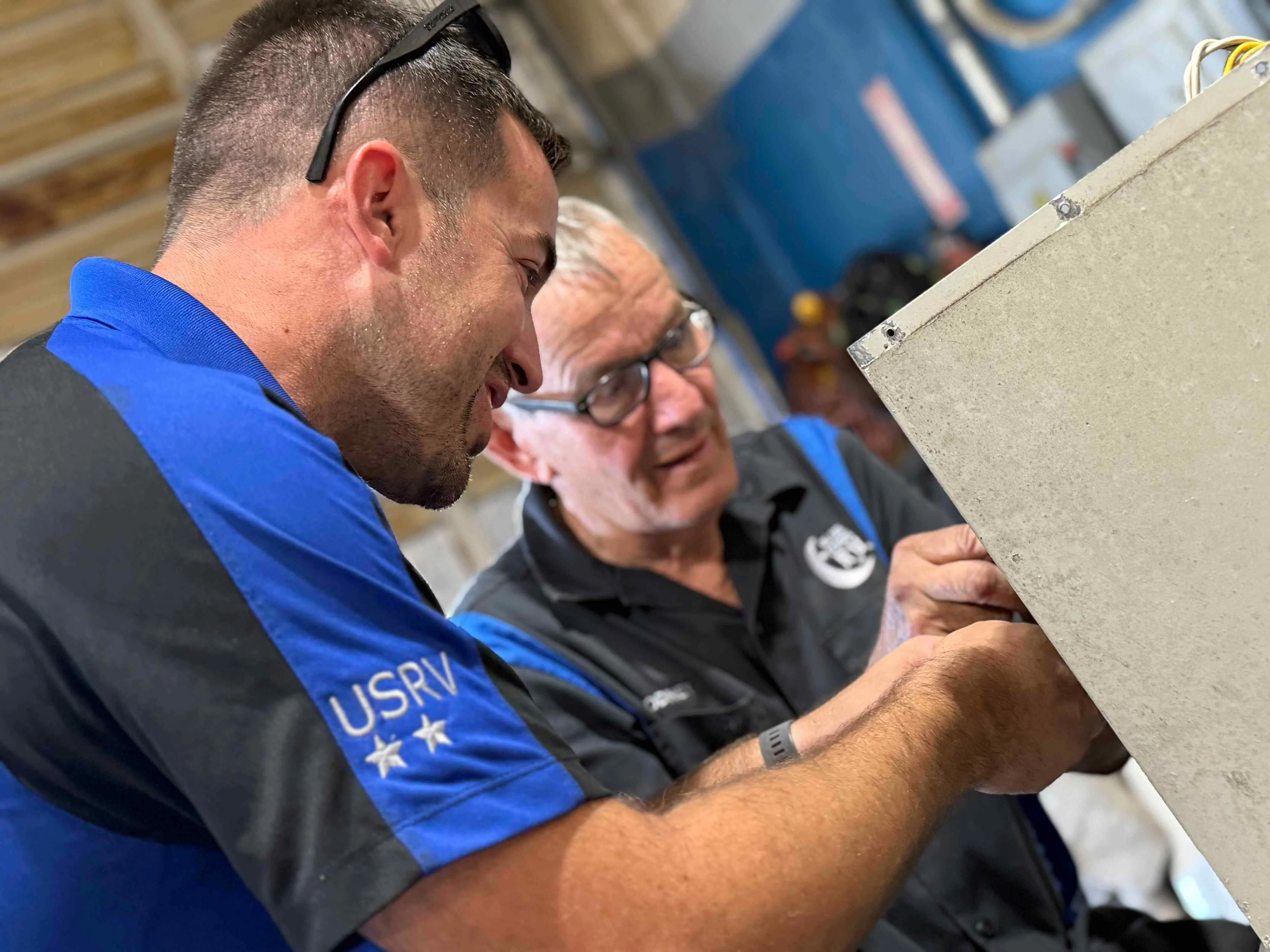 Technician-focused RV electrical and systems repair at Blue Moon Mobile RV