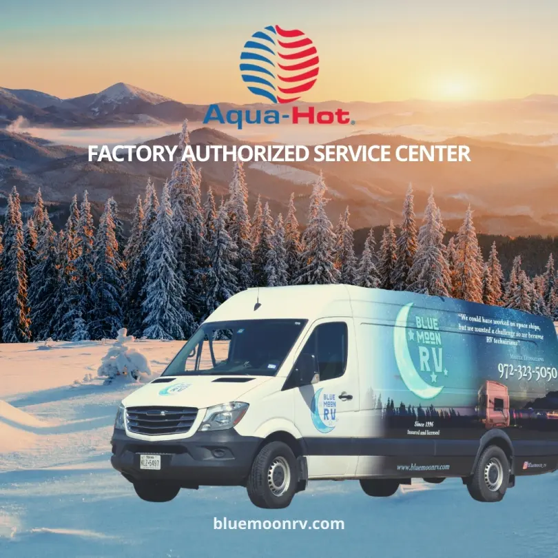 RV AC & Heating Repair service overview poster